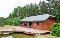 Dřevěná terasa i provětrávaná fasáda z merbau - systém Softline