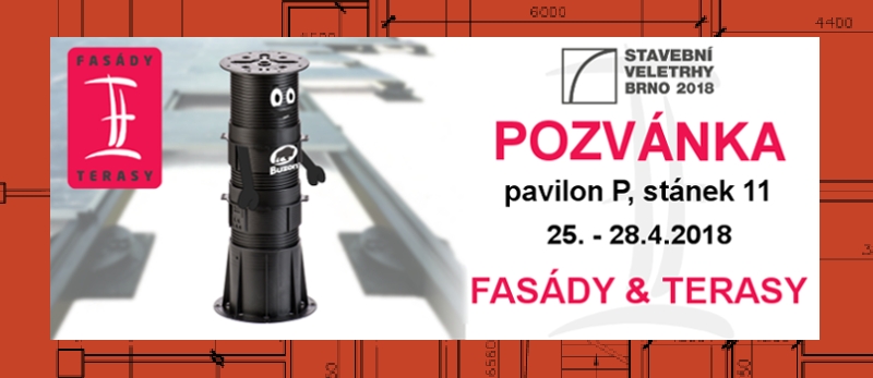 Pozvánka na stavební veletrh IBF 2018 Brno - Fasády & Terasy