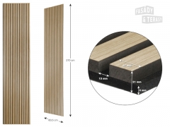 Akustický obkladový panel Dub přírodní 2700x605x21 mm