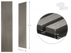 Akustický obkladový panel Dub šedý 2700x605x21 mm