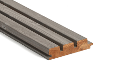 Dřevěný fasádní obklad ThermoWood® LUNA ARCTIC Triple Shadow 32×140 mm – stříbrně šedá patina