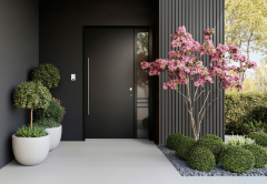 Venkovní obložení stěny z WPC panelů (šedá)