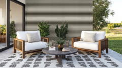 Venkovní obložení stěny z WPC fasádního panelu (bílá)