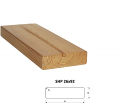 SHP Hranoly a latě ThermoWood® | Fasády&Terasy - SHP hranol ThermoWood 26x92 mm