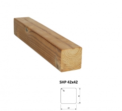 SHP Hranoly a latě ThermoWood® | Fasády&Terasy - SHP hranol ThermoWood 42x42 mm