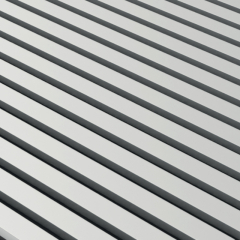 Akustický obklad na stěnu Celobarevný 2600x600x17 mm | Fasády & Terasy - Stříbrná 10040