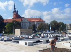 Rektifikační terče pod dlažbu - realizace Brno 2014 - z dálky