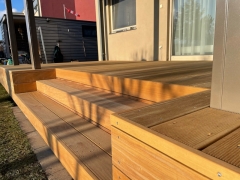 Dřevěná terasa Garapa - detail  (realizace 3/2021, Řež)