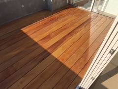 Dřevěná terasa z garapy, hladký profil 21x145 mm (6/2021)