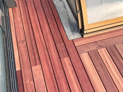 Dřevěné terasa Padouk, systém skrytého uchycení Softline